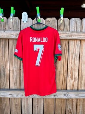 Portugal Red #7 Soccer Jersey - Ronaldo Jersey